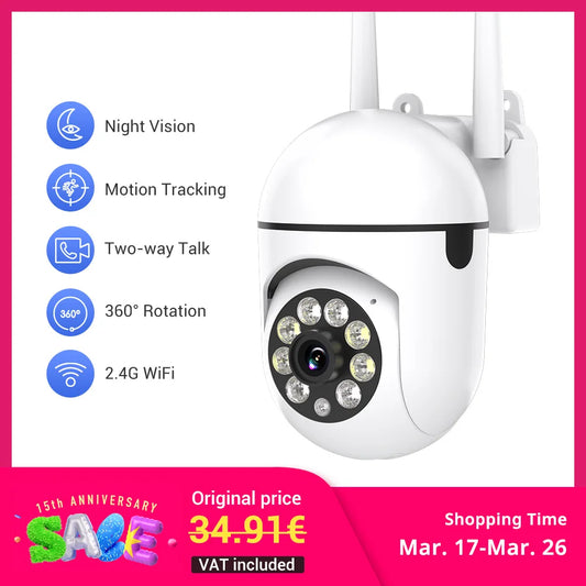 Ease Life APP Wireless 1080P HD Indoor/Outdoor WiFi Security Camera