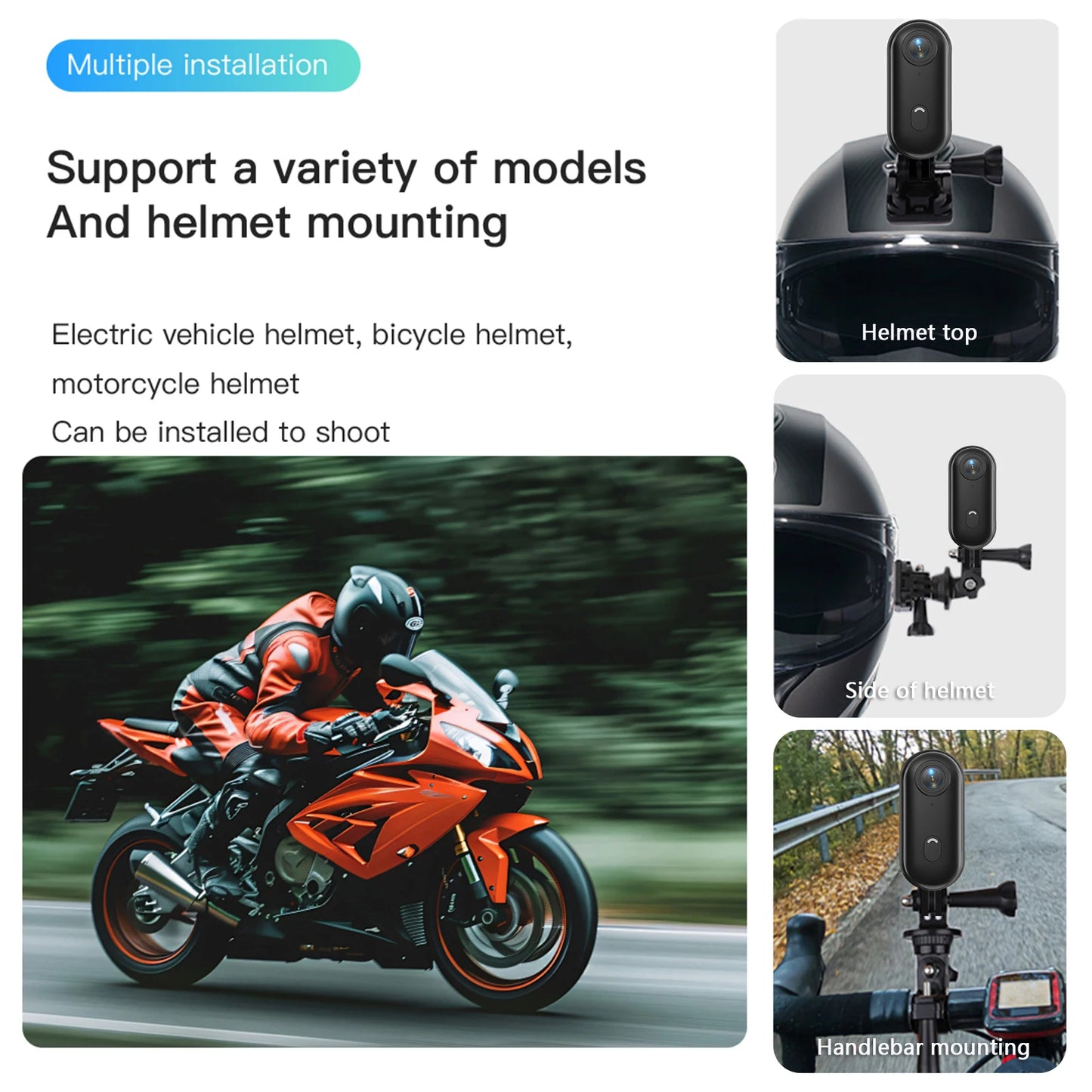 1080P Tiny Action Camera WiFi Sports Camera 120°