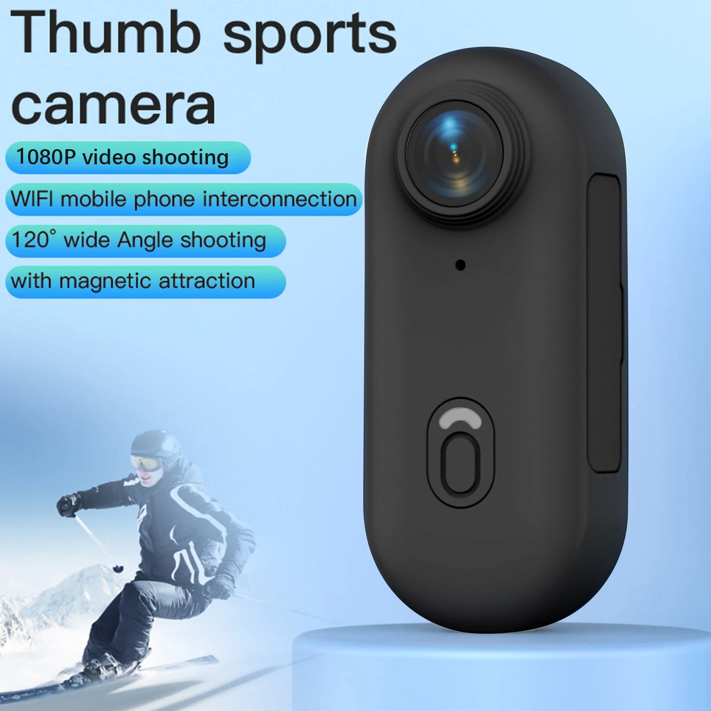 1080P Tiny Action Camera WiFi Sports Camera 120°